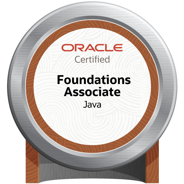 Oracle Java Foundations badge
